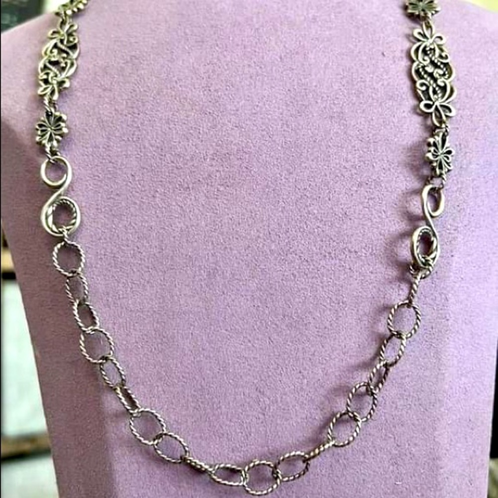 *SOLD LOCALLY* Vintage Sterling Silver Carolyn Pollack Chain Necklace